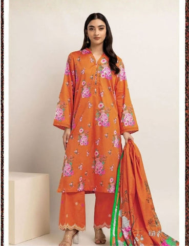 Unstitched Khaadi Printed Viscose 3-Pc ALA2308071