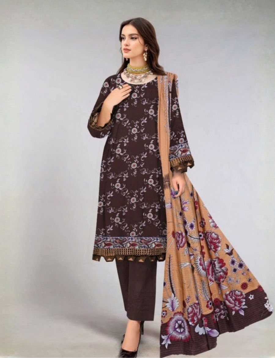 Unstitched Khaadi Printed Viscose 3-Pc ALA230814