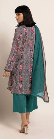 Unstitched Khaadi Printed Viscose 3-Pc ALA230806
