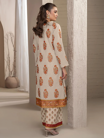 Unstitched Limelight Printed Linen 2-Pc 08