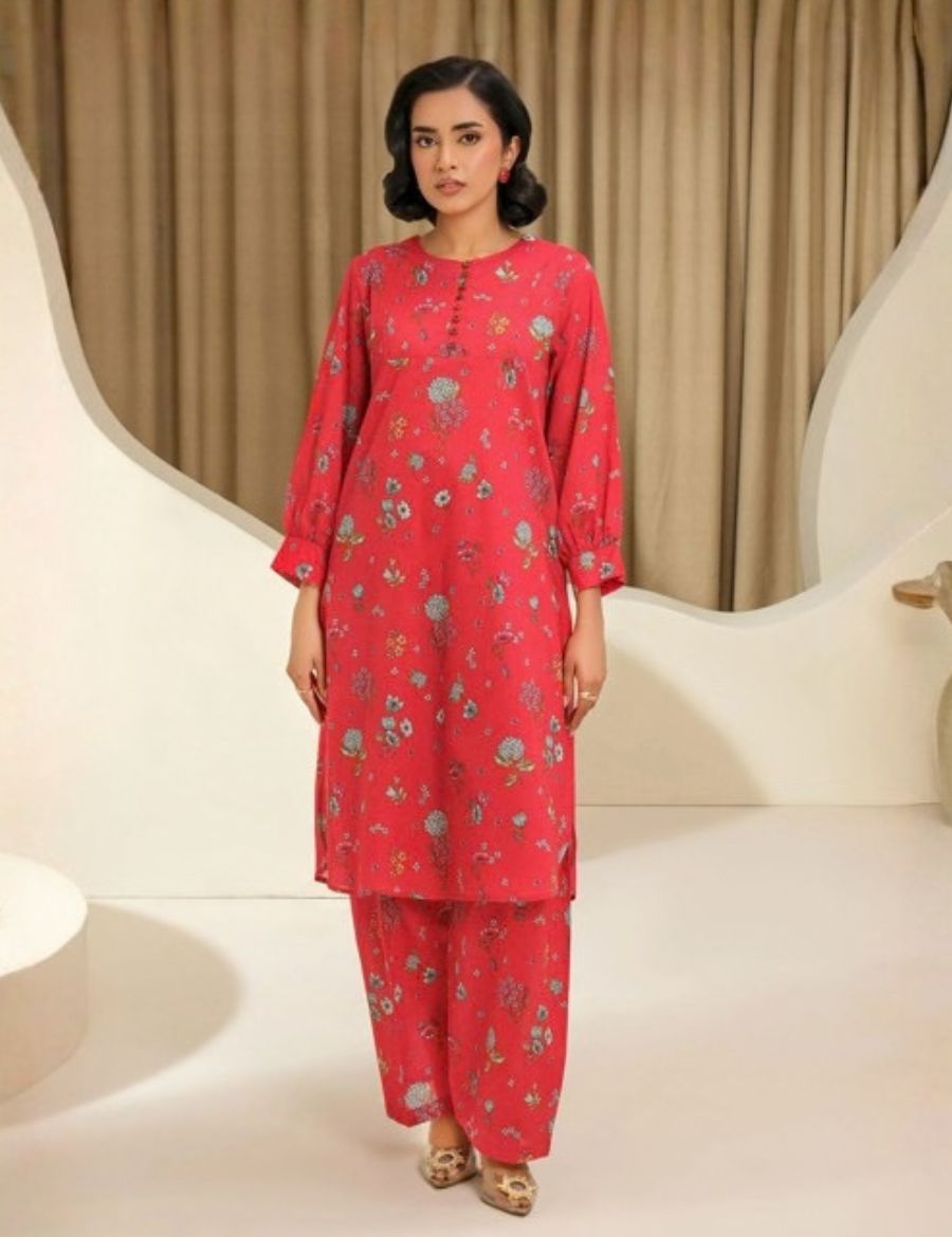 Unstitched Limelight Printed Linen 2-Pc 01