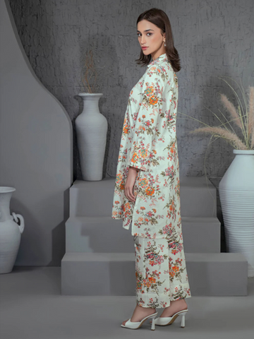 Unstitched Limelight Printed Linen 2-Pc 03