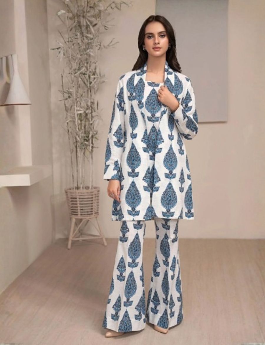 Unstitched Limelight Printed Linen 2-Pc 04