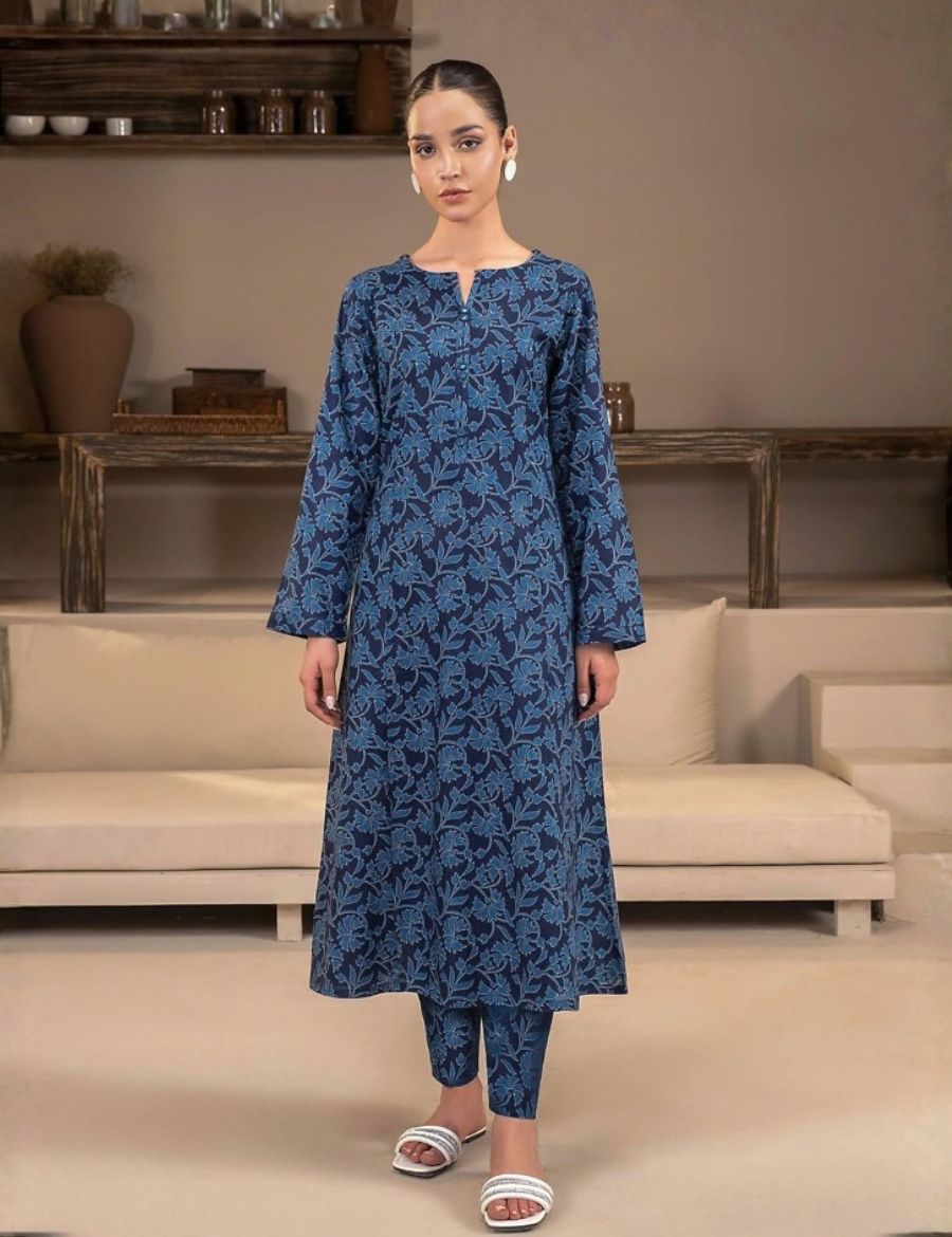 Unstitched Limelight Printed Linen 2-Pc 07