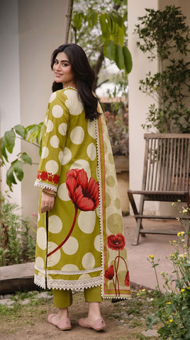 Maria B Unstitched Printed Lawn 3-Piece