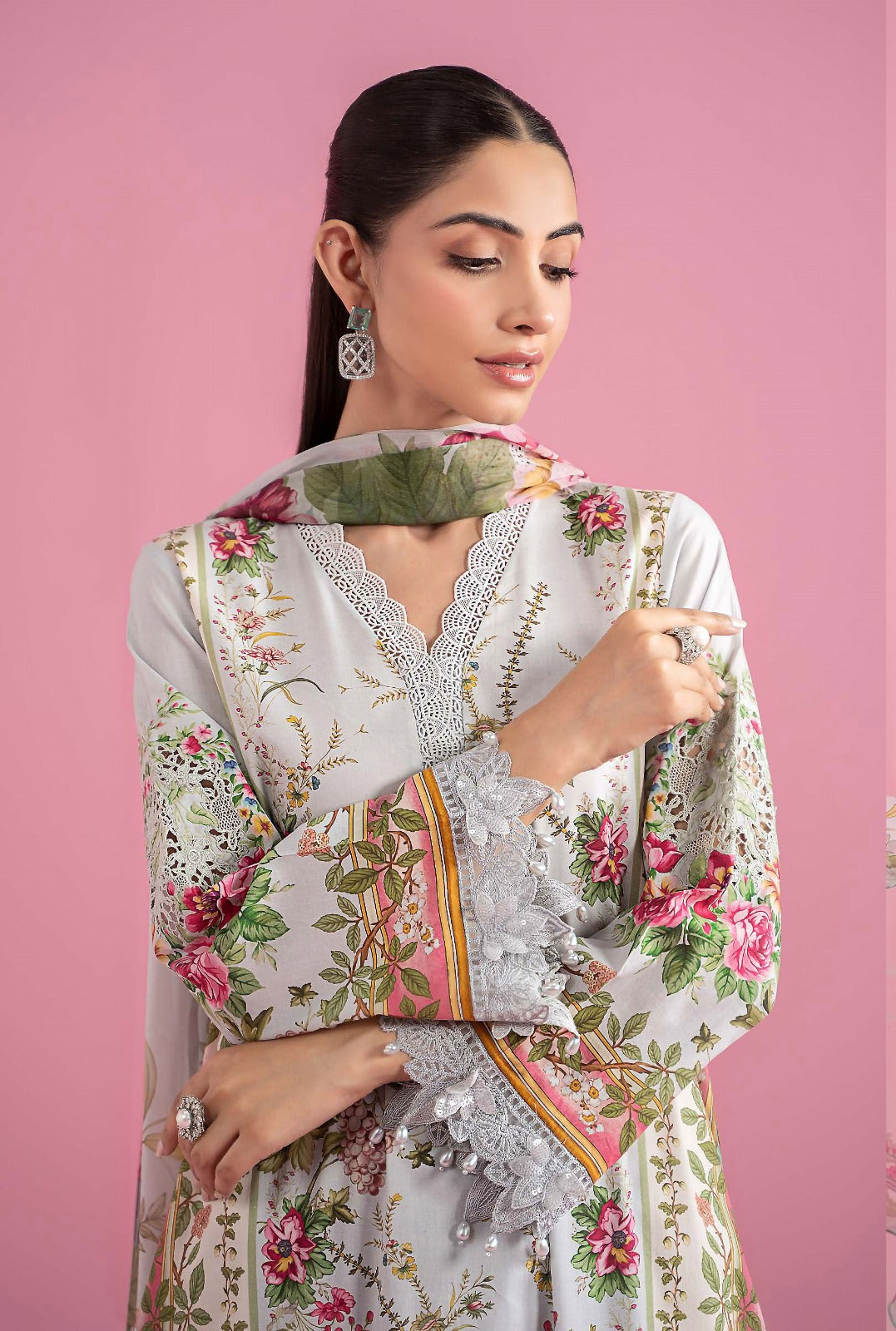 Maria B Unstitched Printed Lawn 3-Piece
