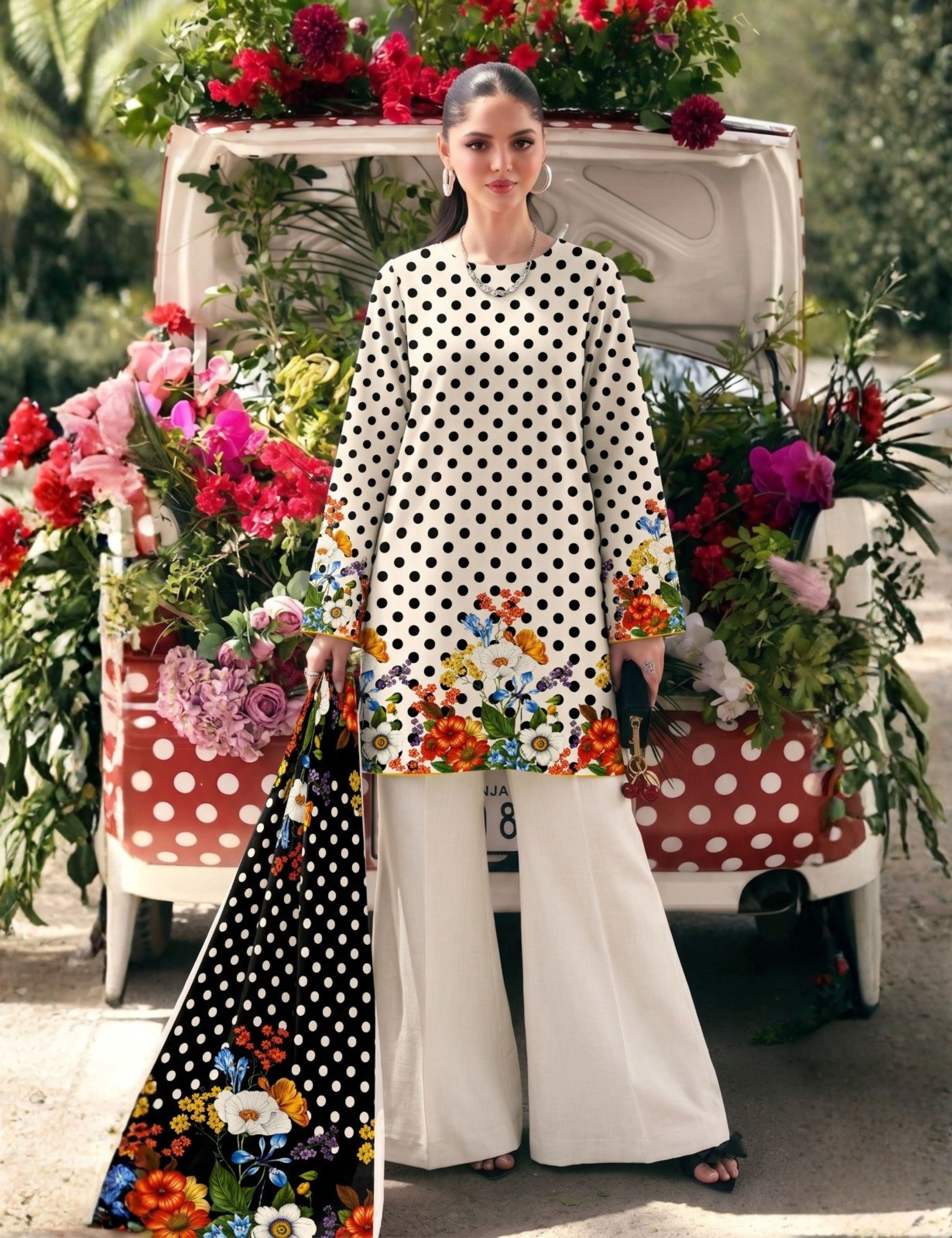 Maria B Unstitched Printed Lawn 3-Piece