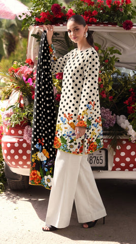 Maria B Unstitched Printed Lawn 3-Piece