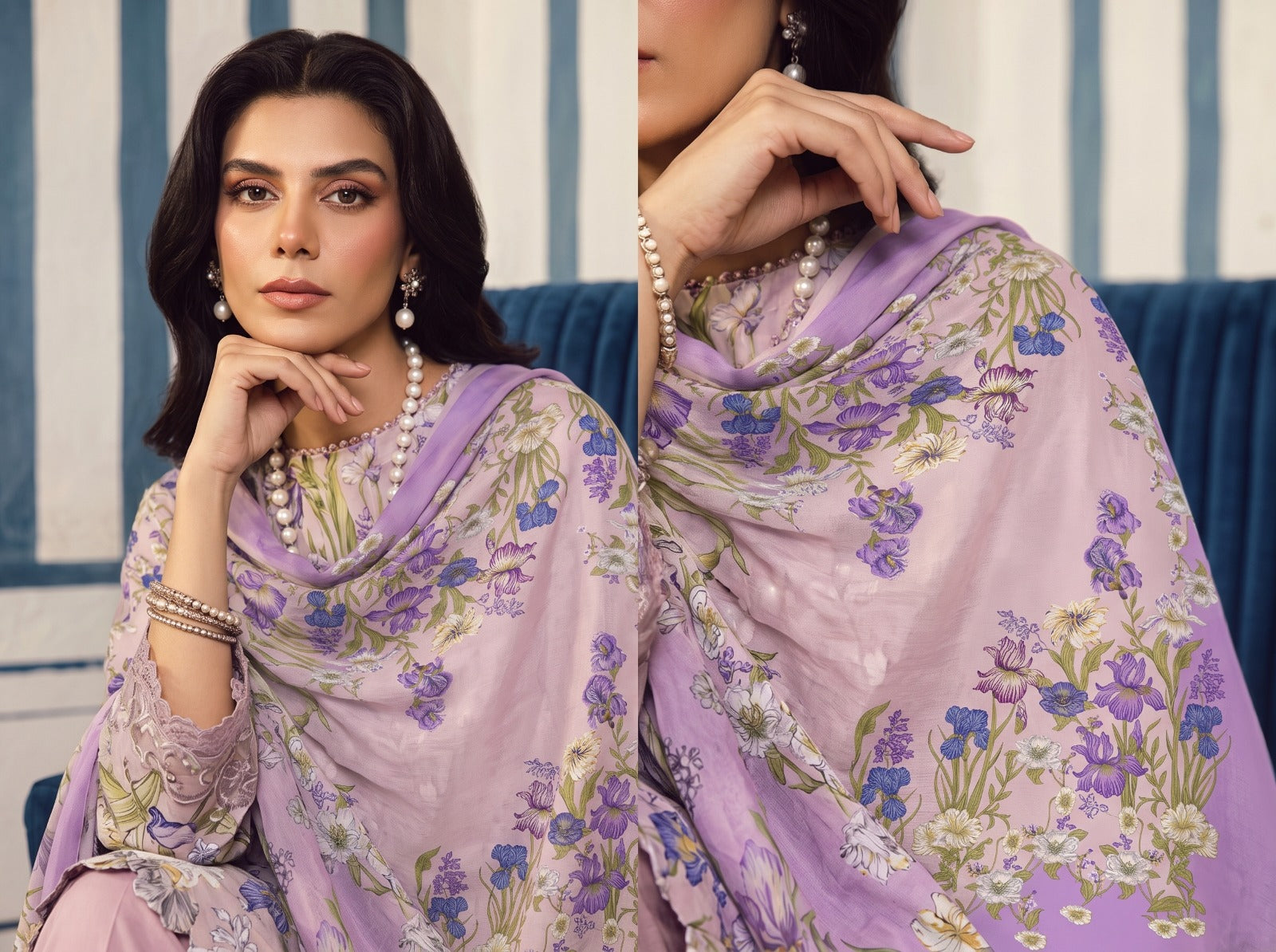Maria B Unstitched Printed Lawn 3-Piece