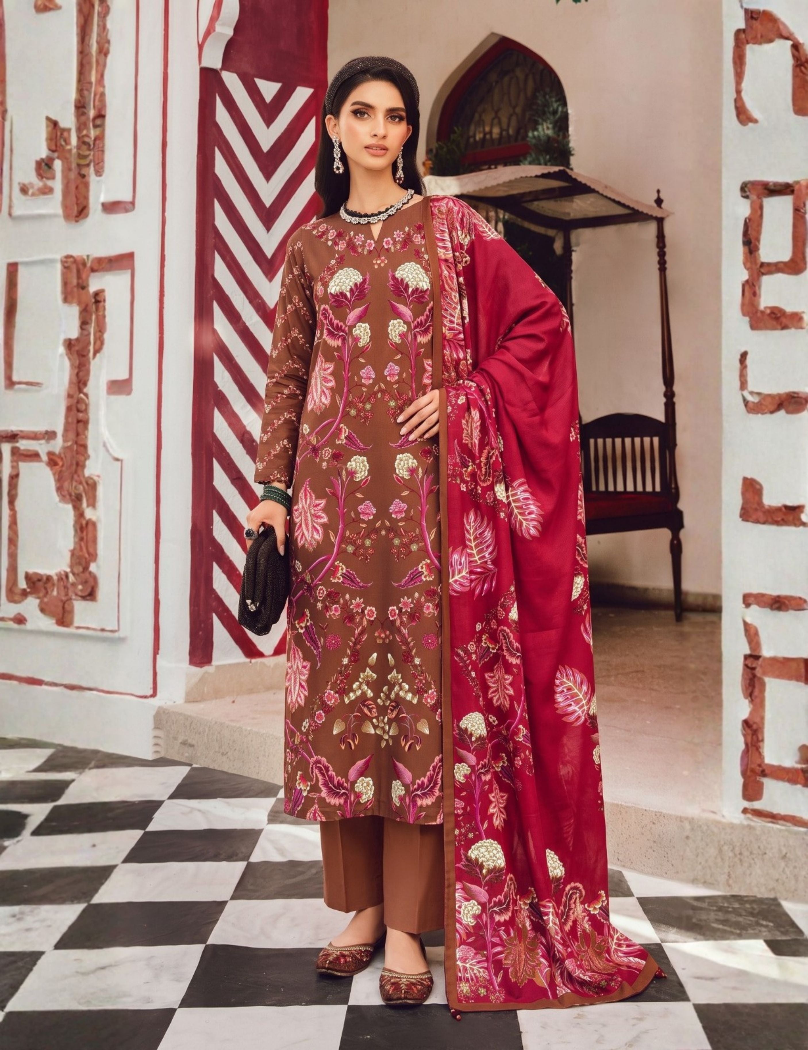 Maria B Unstitched Printed Lawn 3-Piece
