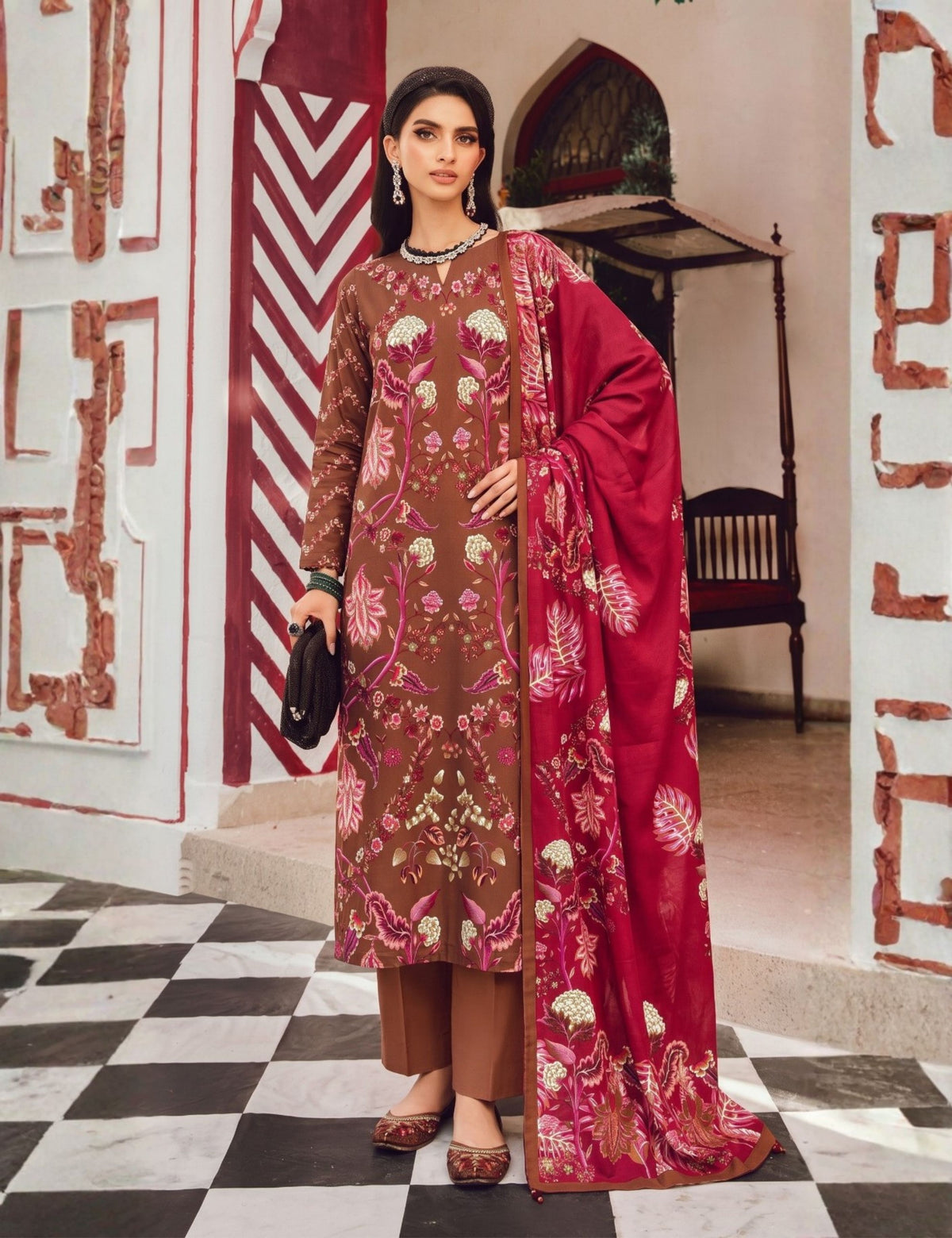 Maria B Unstitched Printed Lawn 3-Piece
