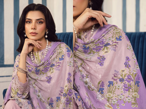 Maria B Unstitched Printed Lawn 3-Piece