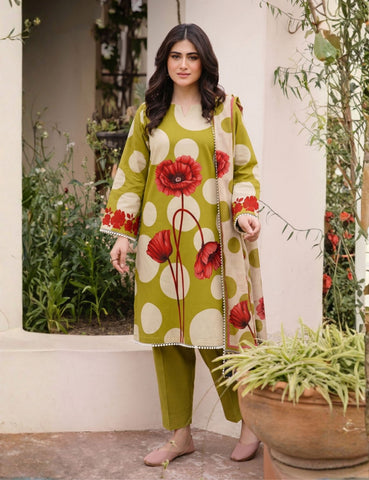 Maria B Unstitched Printed Lawn 3-Piece