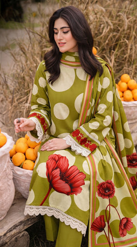 Maria B Unstitched Printed Lawn 3-Piece