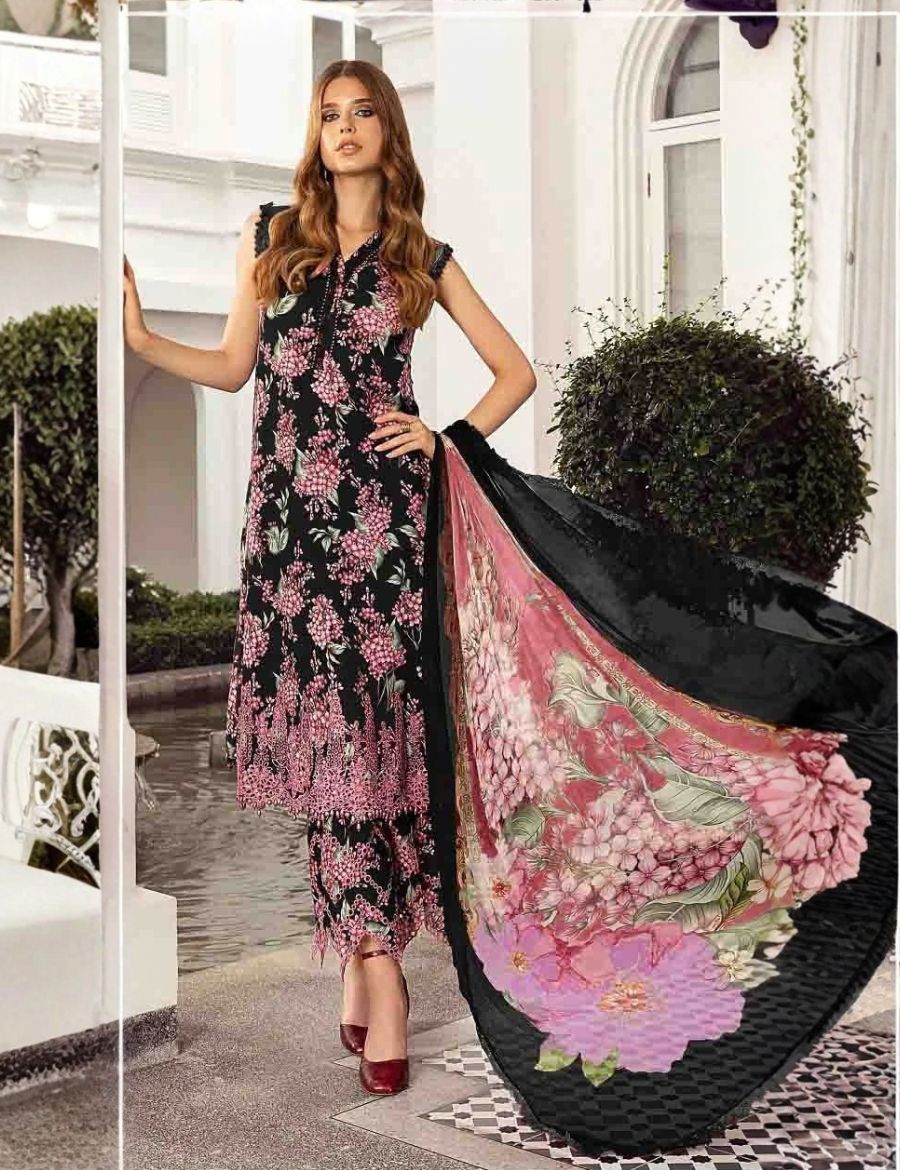 Unstitched Maria B Emb Viscose 3-Pc 1910-A
