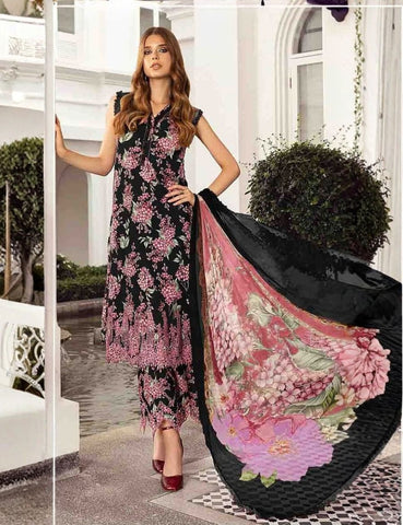 Unstitched Maria B Emb Viscose 3-Pc 1910-A