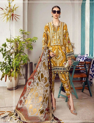 Unstitched Maria B Emb Viscose 3-Pc 1904-A