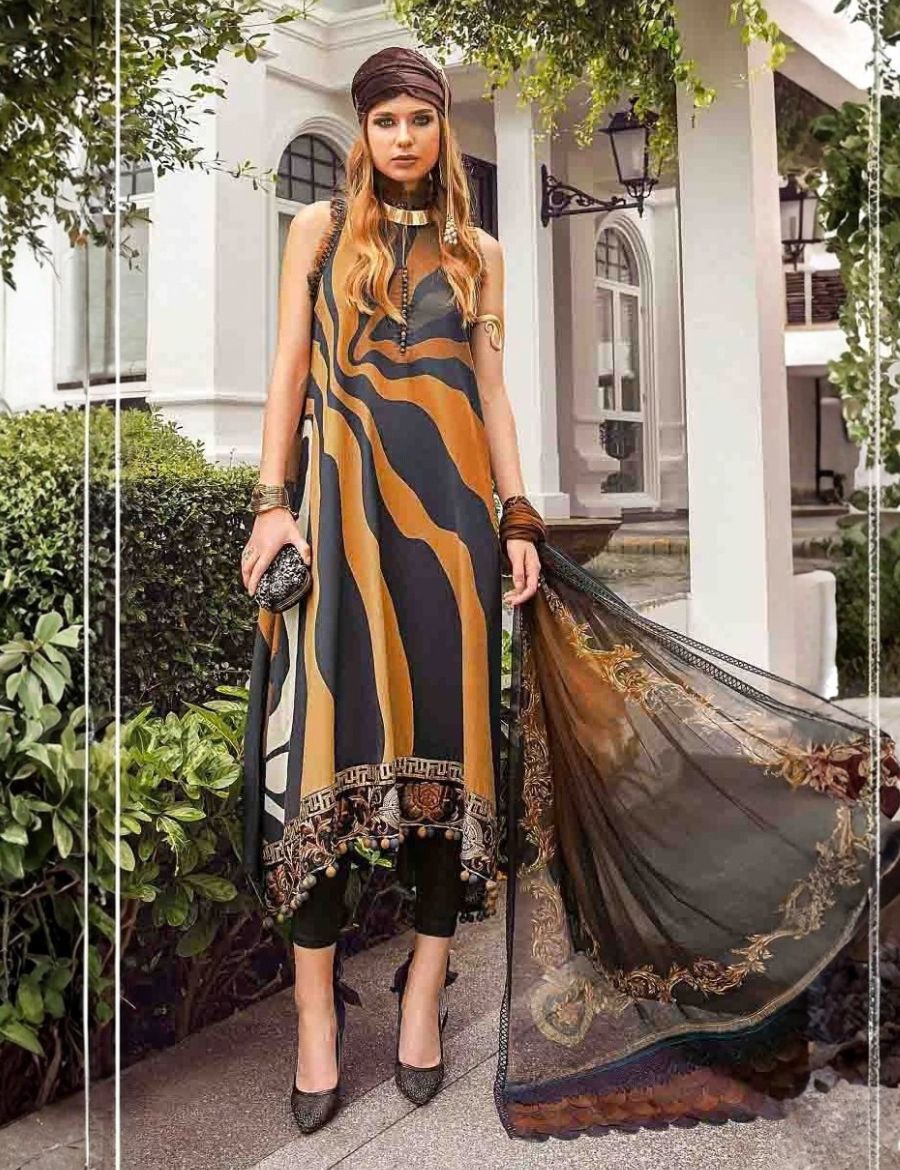 Unstitched Maria B Emb Viscose 3-Pc 1906-A