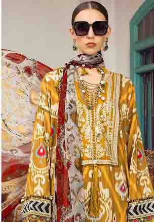 Unstitched Maria B Emb Viscose 3-Pc 1904-A