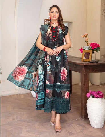 Set of Munarq Embroidered Lawn 3PC vol 2620