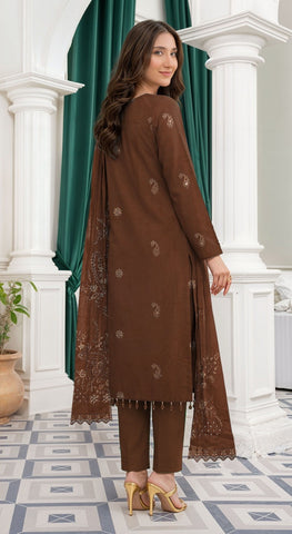 Munarq By Nisha Designer EMB Vintex Peach 26294