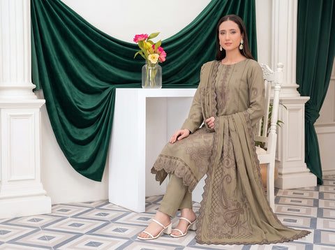 Munarq By Nisha Designer EMB Vintex Peach 26293