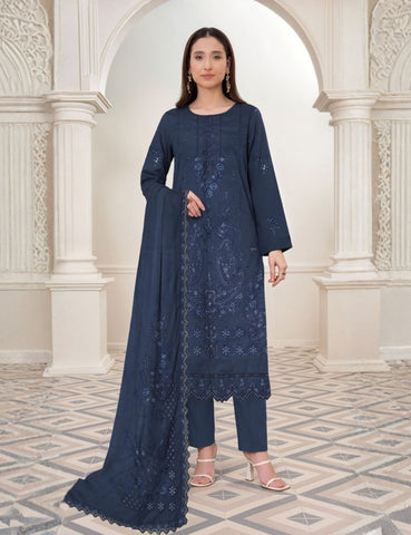 Munarq By Nisha Designer EMB Vintex Peach 26296