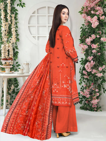 Unstitched Munarq By Nisha Designer Emb Linen 3-Pc M-138