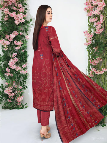 Unstitched Munarq By Nisha Designer Emb Linen 3-Pc M-139