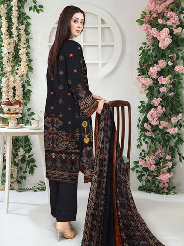 Unstitched Munarq By Nisha Designer Emb Linen 3-Pc M-133