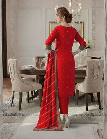 Munarq By Nisha Designer EMB Lawn Suit V-2621-1