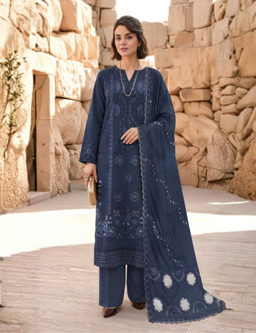 Munarq By Nisha Designer EMB Vintex Peach 26305