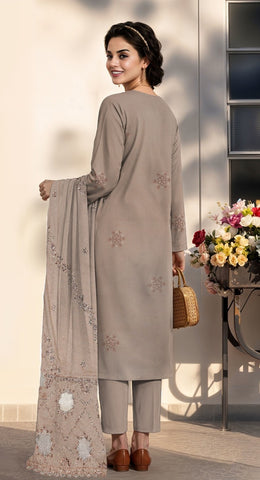 Munarq By Nisha Designer EMB Vintex Peach 26301