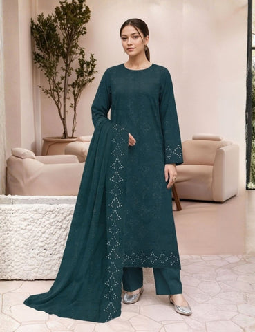 Munarq By Nisha Designer EMB Vintex Peach 26314