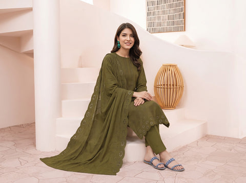Munarq By Nisha Designer EMB Vintex Peach 26313