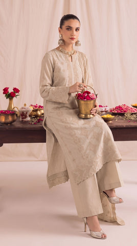 Munarq By Nisha Designer Emb Vintex Peach 2632-2