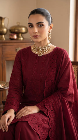 Munarq By Nisha Designer Emb Vintex Peach 2632-5
