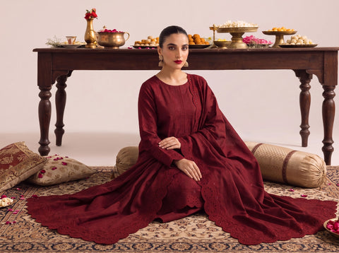 Munarq By Nisha Designer Emb Vintex Peach 2632-5
