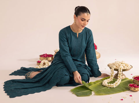 Munarq By Nisha Designer Emb Vintex Peach 2632-6