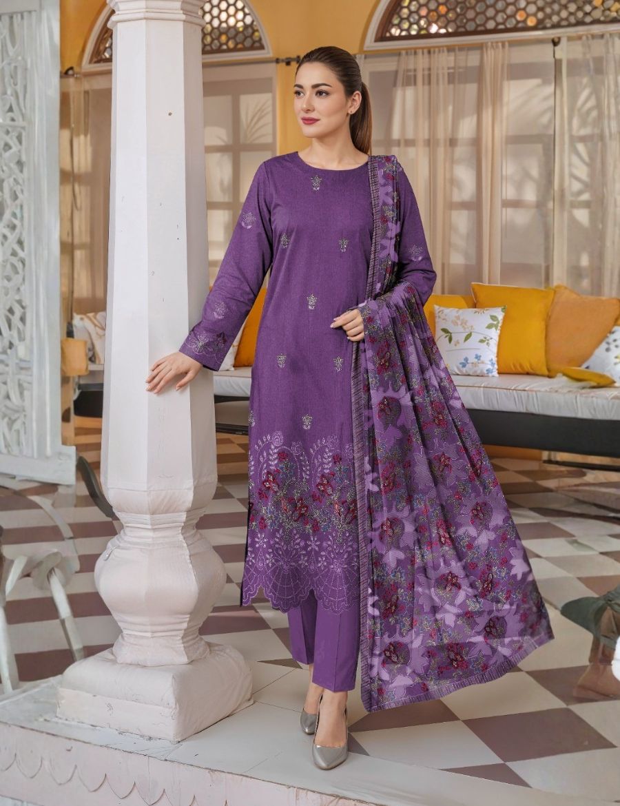 Munarq By Nisha Designer Emb Vintex Peach 2634 06