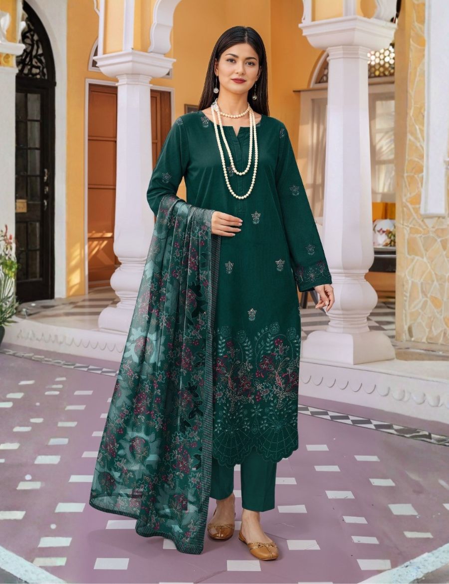 Munarq By Nisha Designer Emb Vintex Peach 2634 05