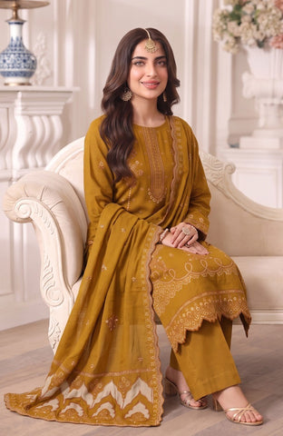 Munarq By Nisha Designer Emb Vintex Peach 2635-6