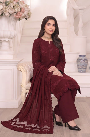 Munarq By Nisha Designer Emb Vintex Peach 2635-1