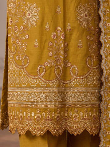 Munarq By Nisha Designer Emb Vintex Peach 2635-6