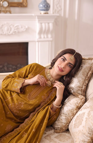 Munarq By Nisha Designer Emb Vintex Peach 2635-6