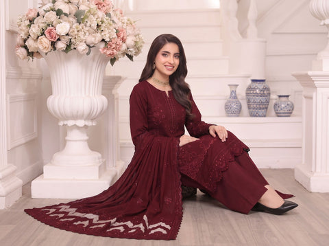 Munarq By Nisha Designer Emb Vintex Peach 2635-1