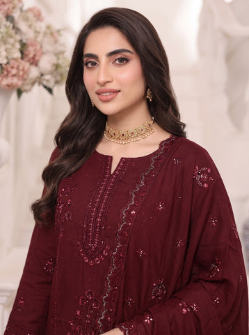 Munarq By Nisha Designer Emb Vintex Peach 2635-1
