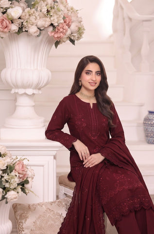 Munarq By Nisha Designer Emb Vintex Peach 2635-1