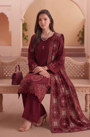 Munarq By Nisha Designer Emb Vintex Peach 2636-4