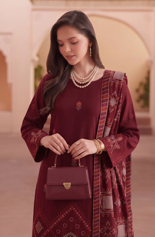 Munarq By Nisha Designer Emb Vintex Peach 2636-4